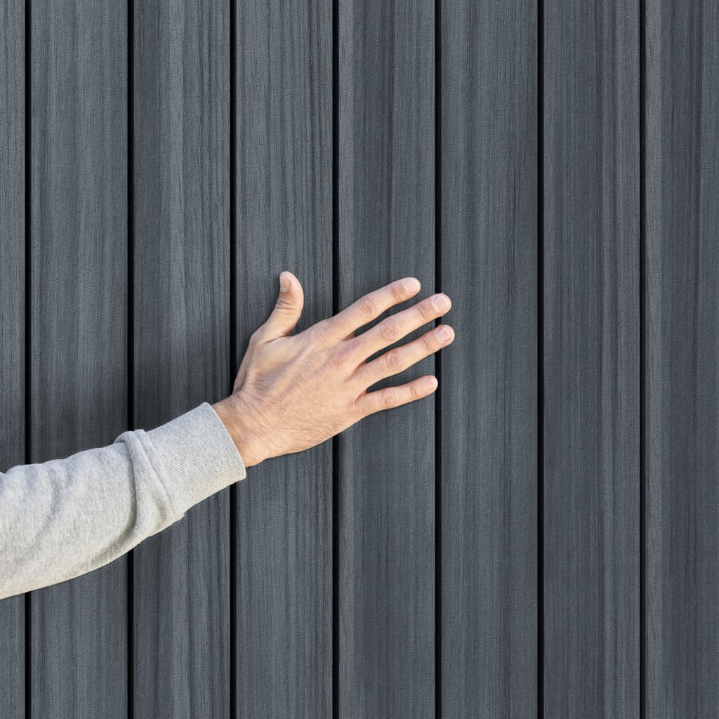 Gerätehaus Darwin 46 Grau Holz-Optik