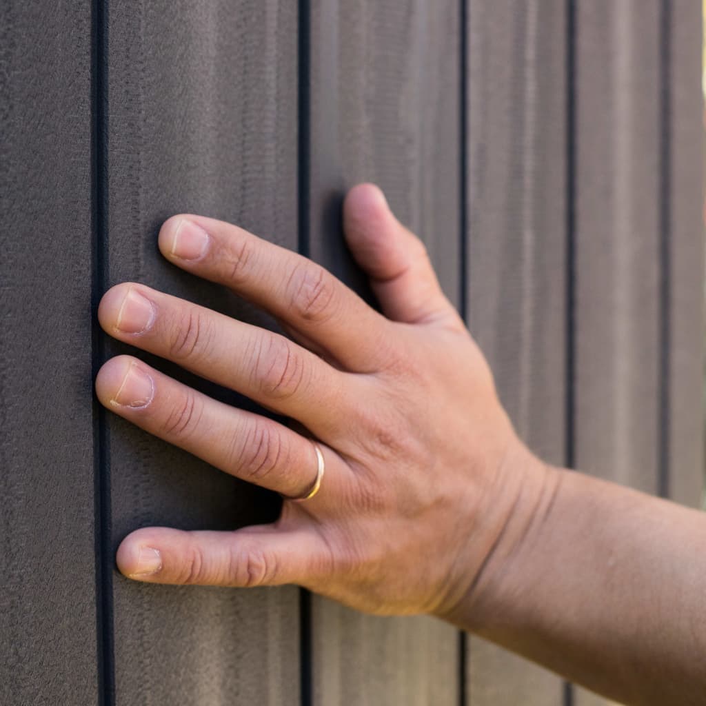 Gerätehaus Darwin 46 Grau Holz-Optik