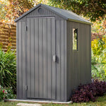 Gerätehaus Darwin 46 Grau Holz-Optik