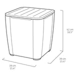 3-tlg. Garten-Sitzgruppe Iowa Cappuccino-Braun 224383