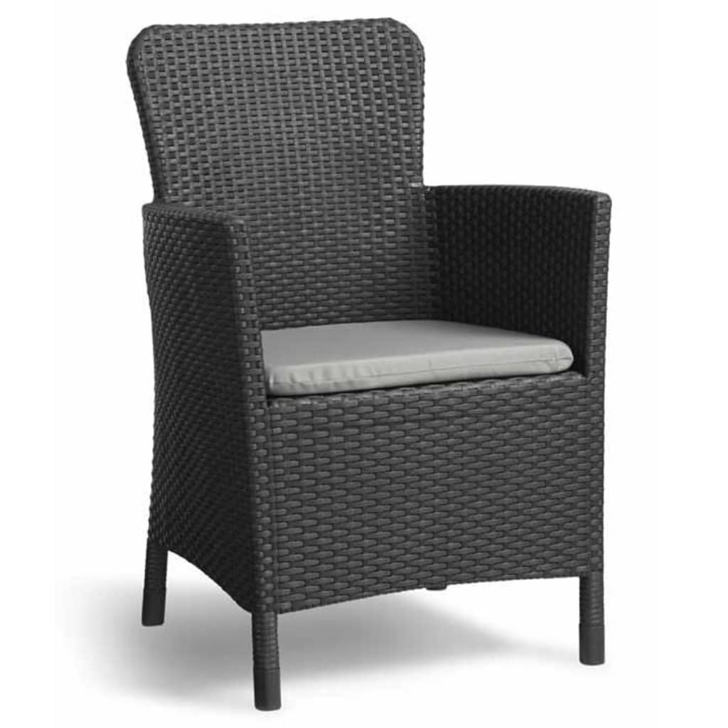 5-tlg. Balkongarnitur Miami Graphitgrau 223815