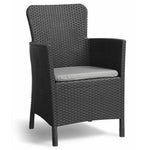 5-tlg. Balkongarnitur Miami Graphitgrau 223815