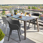 Gartenstühle Akola 2 Stk. Grau