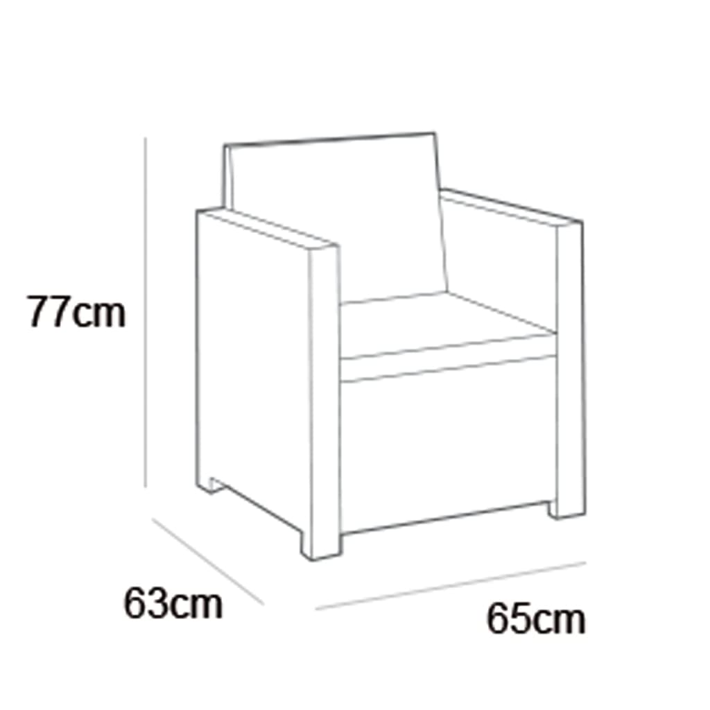 Gartenstuhl Monaco Graphitgrau