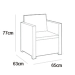 Gartenstuhl Monaco Graphitgrau