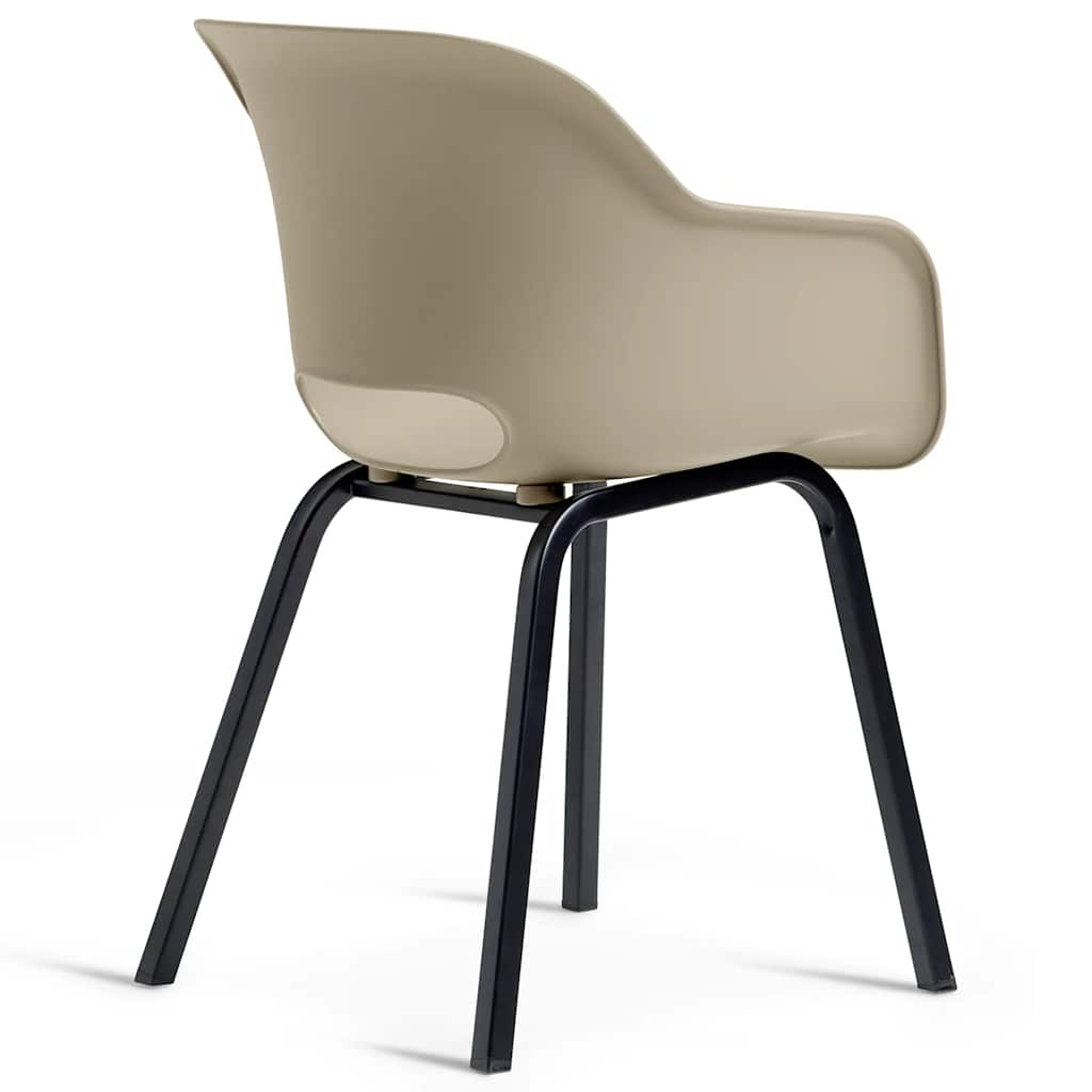 Gartenstuhl mit Metallbeinen Noa 2 Stk. Silber-Salbei