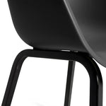 Gartenstuhl mit Metallbeinen Noa 2 Stk. Graphitgrau