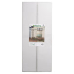 Gartenbogen Metall 114x66x232 cm Schwarz