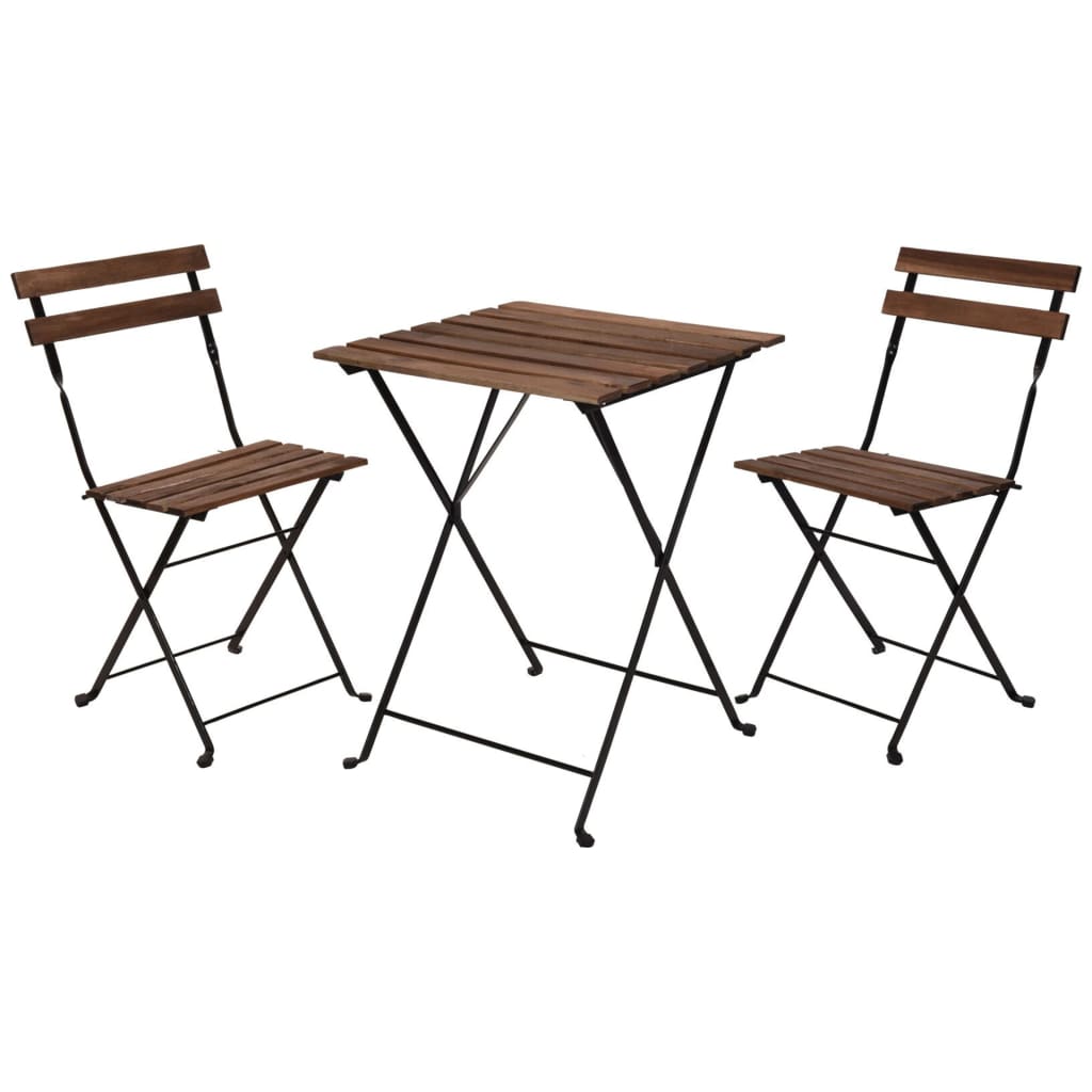 Bistro-Set 3-tlg. Schwarz