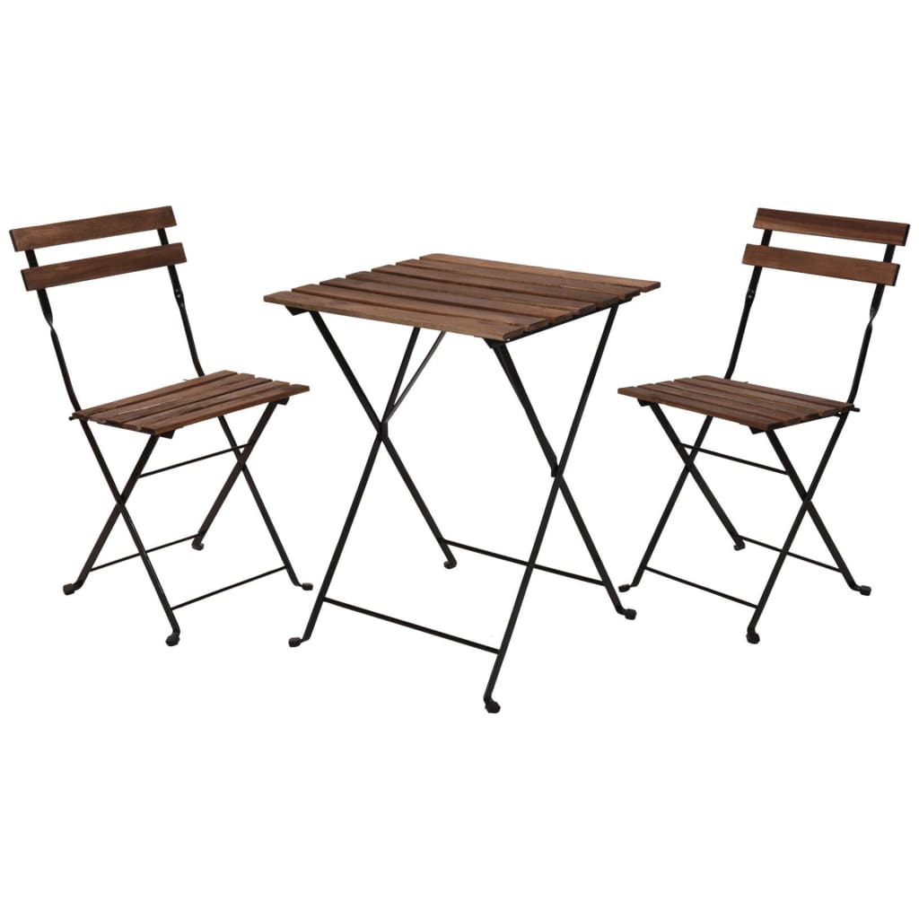 Bistro-Set 3-tlg. Schwarz
