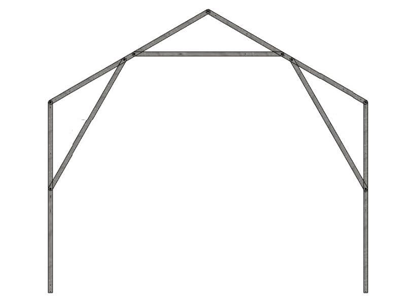 Gewächshaus 3x10 m Victoria 4mm