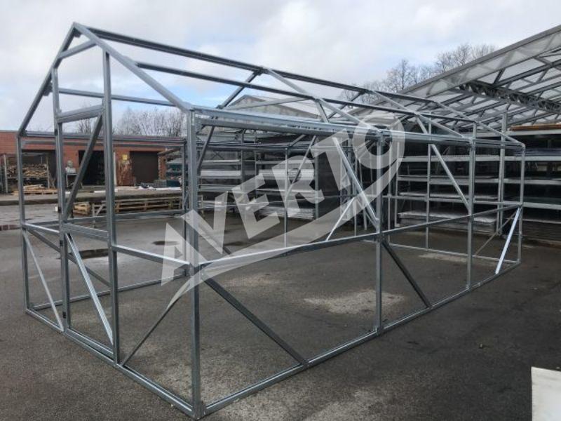 Gewächshaus 3x8 m Victoria 4mm