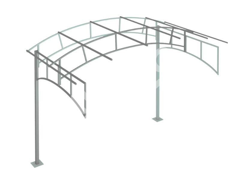 Gewächshaus 3x8 m Gardener 4mm