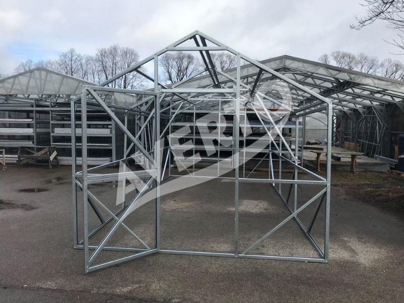 Gewächshaus 3x8 m Victoria 4mm