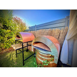 ISPIRAZIONE Großer mobiler Gas-Pizzaofen – Perfekt für 2 Pizzen im Freien