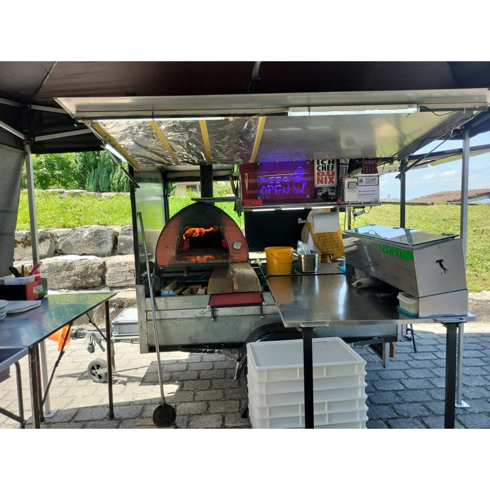 ISPIRAZIONE Großer mobiler Gas-Pizzaofen – Perfekt für 2 Pizzen im Freien