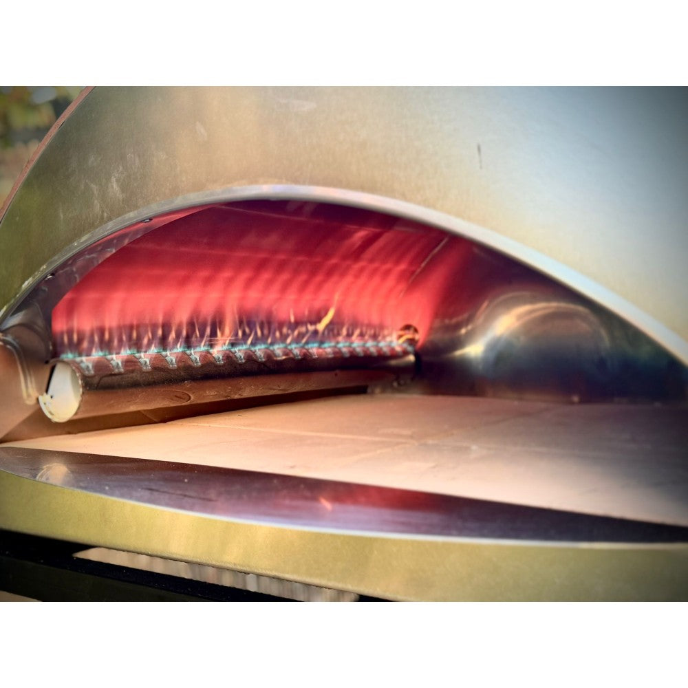 ISPIRAZIONE Großer mobiler Gas-Pizzaofen – Perfekt für 2 Pizzen im Freien