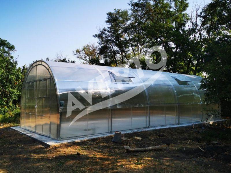 Gewächshaus 4x10 m Agromax 4mm