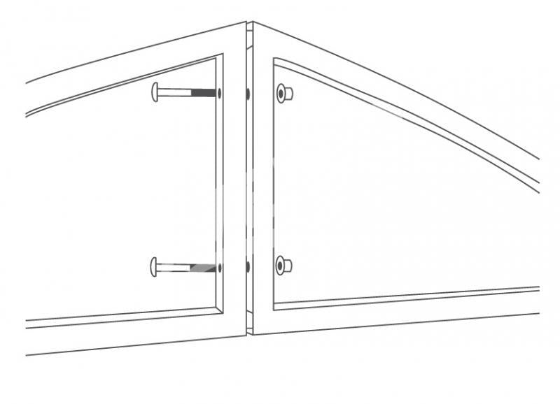 Gewächshaus 3x6 m Castello 4mm (67cm)