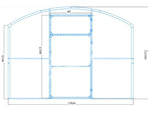 Gewächshaus 2,75x5 m Gardener Comfort 4mm