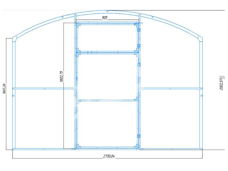 Gewächshaus 2.75x4 m Gardener Comfort 4mm