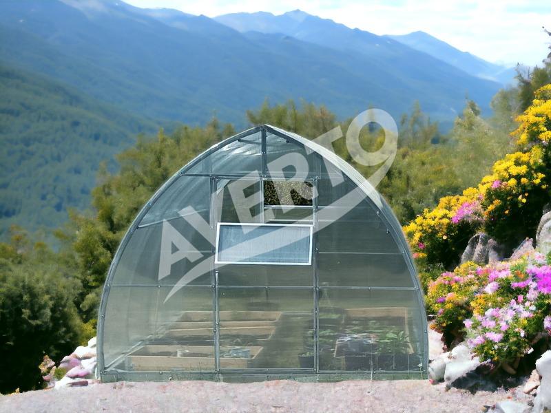 Gewächshaus 3x8 m Castello 4mm (67cm)