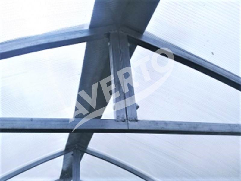 Gewächshaus 3x4 m Castello 4mm (67cm)