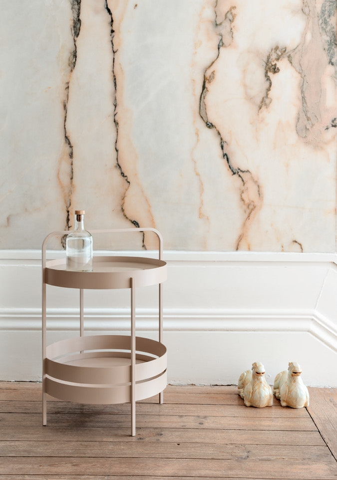 Albert - Pulverbeschichteter Stahl (Rosenholz, Schwarz, Grau-Weiss)