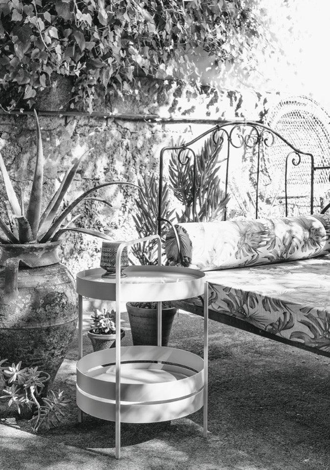 Albert - Pulverbeschichteter Stahl (Rosenholz, Schwarz, Grau-Weiss)