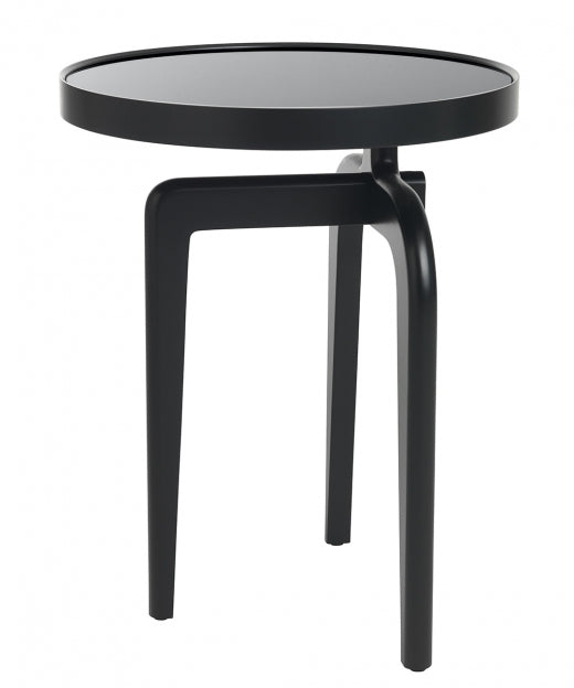 ANT Beistelltisch: Asymmetrisches Design mit Massivholzgestell & Rauchglasplatte