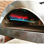 Ardore Gas Pizzaofen "Bright Silver" | 40x40cm Backfläche | Bis 550°C | Kompakt & Leicht