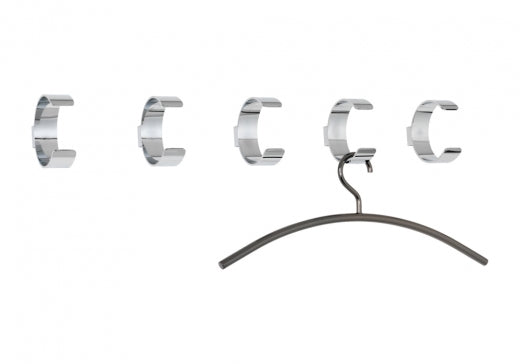 Bangle Wandhaken - Glänzend Verchromt | Minimalistisch & Funktional