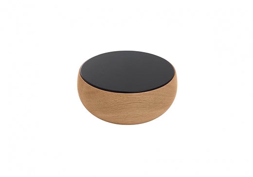 Schale Milan Edition 2019: Luxuriöse Holzschale mit schwarzem Deckel – Designobjekt