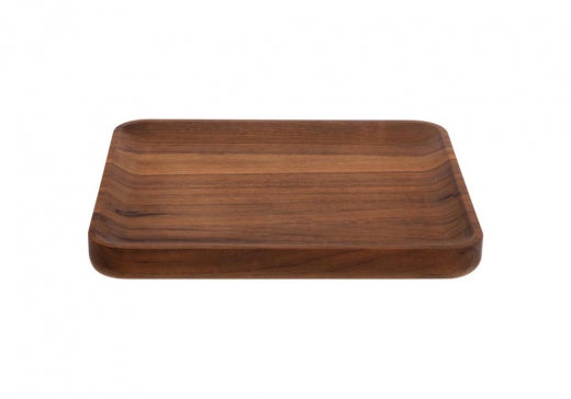 Hochwertige Ablageschale DICE aus massivem Nussbaum | Schlüsselbrett & Handyhalter