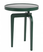 ANT Beistelltisch: Asymmetrisches Design mit Massivholzgestell & Rauchglasplatte