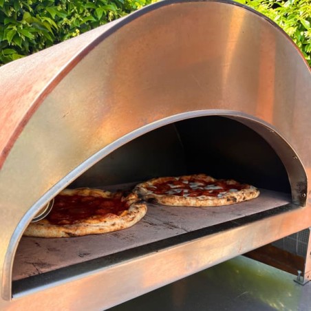 Emozione Gas-Pizzaofen: Backe 2 Pizzen gleichzeitig im Freien | GPL & LPG
