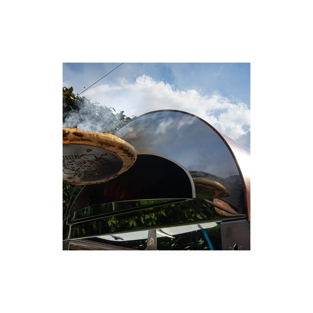 Emozione Gas-Pizzaofen: Backe 2 Pizzen gleichzeitig im Freien | GPL & LPG