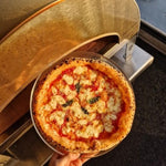 Emozione Großer Außen-Gasbackofen für 2 Pizzen "Antik Kupfer" | 40x70cm Backfläche | Professionelle Ergebnisse