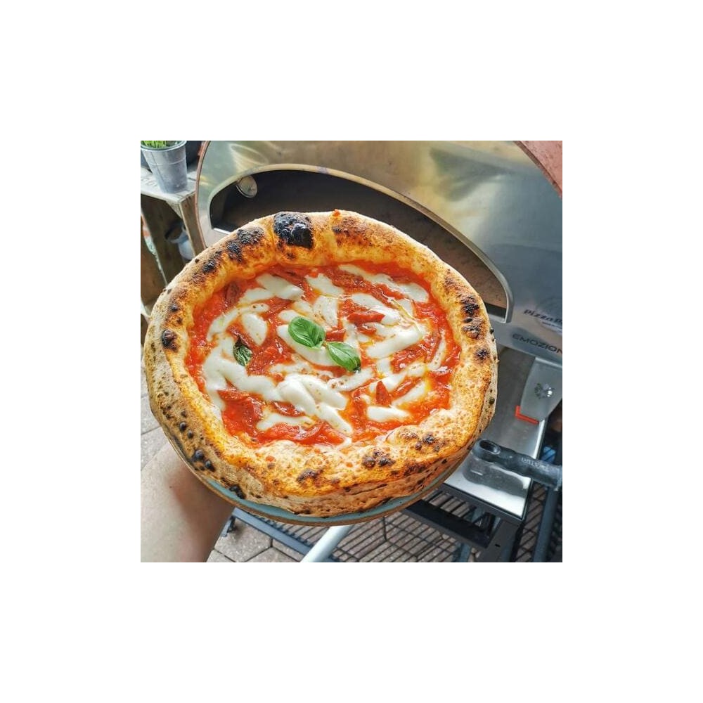 Emozione Großer Außen-Gasbackofen für 2 Pizzen "Antik Kupfer" | 40x70cm Backfläche | Professionelle Ergebnisse