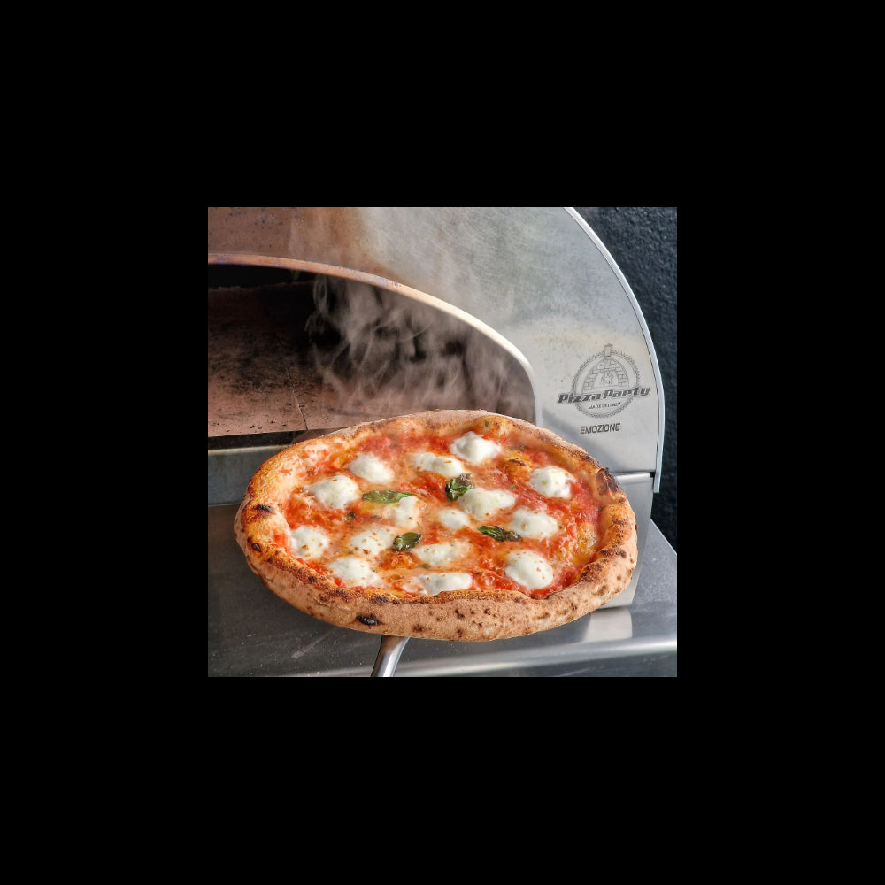 Emozione Großer Außen-Gasbackofen für 2 Pizzen "Antik Kupfer" | 40x70cm Backfläche | Professionelle Ergebnisse