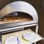 Emozione Großer Außen-Gasbackofen für 2 Pizzen "Antik Kupfer" | 40x70cm Backfläche | Professionelle Ergebnisse