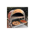 Emozione Großer Außen-Gasbackofen für 2 Pizzen "Antik Kupfer" | 40x70cm Backfläche | Professionelle Ergebnisse