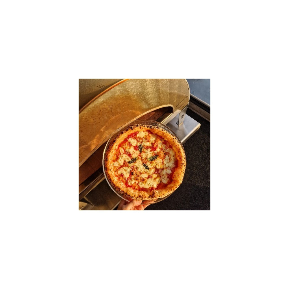 Emozione Großer Außen-Gasbackofen für 2 Pizzen "Antik Kupfer" | 40x70cm Backfläche | Professionelle Ergebnisse