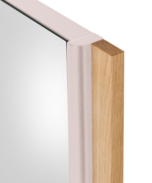 Koro Wandspiegel: Moderner Designspiegel aus Massivholz (Eiche/Nussbaum)