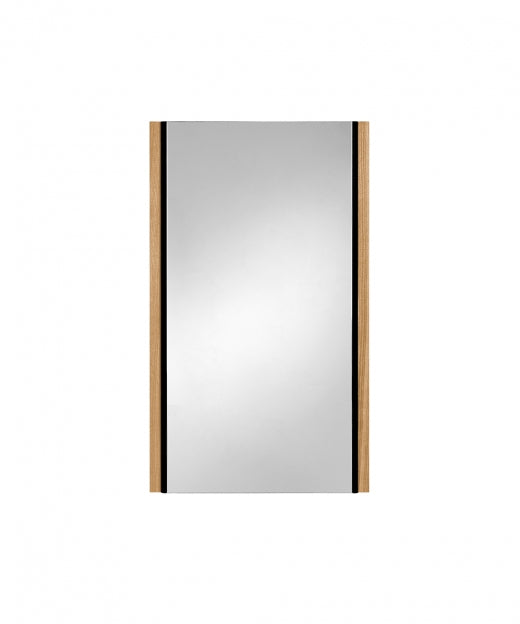 Koro Wandspiegel: Moderner Designspiegel aus Massivholz (Eiche/Nussbaum)