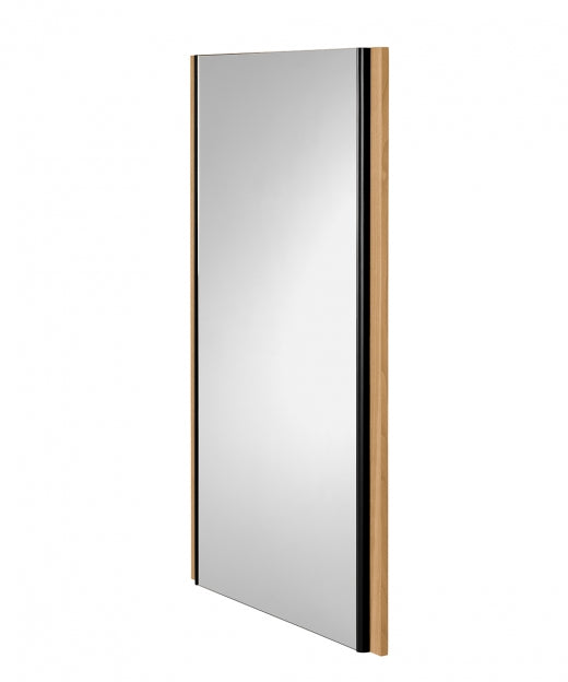 Koro Wandspiegel: Moderner Designspiegel aus Massivholz (Eiche/Nussbaum)