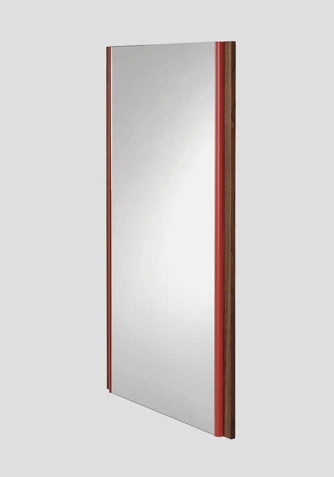 Koro Wandspiegel: Moderner Designspiegel aus Massivholz (Eiche/Nussbaum)