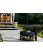 Multifunktionale Feuerschale „MONTANA X“ 80 cm mit Grillrost 60 cm