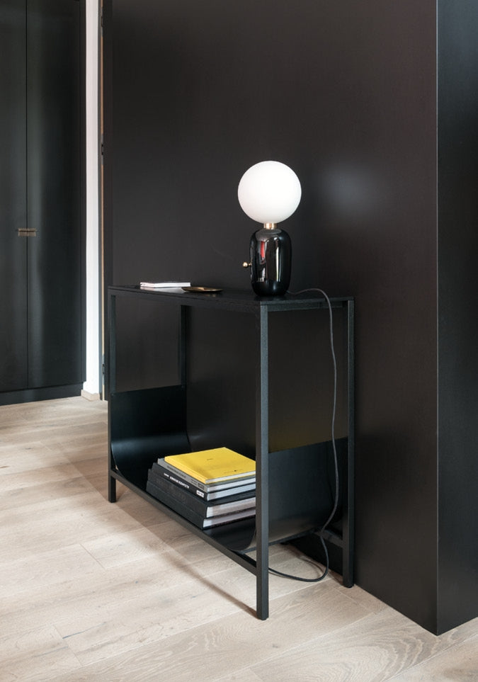 TUB Konsoltisch: Massivholz & Metall - Elegantes Design mit 2 Ablagen