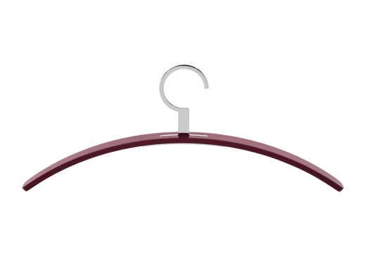 Kleiderbügel 0130. - Eleganz aus Nussbaumholz oder Lackfarben mit Metallhaken